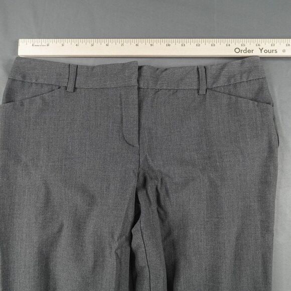 Apostrophe Womens Dress Pants 8 Gray Wide Leg Minimal Preppy Capsule Office - Picture 7 of 11